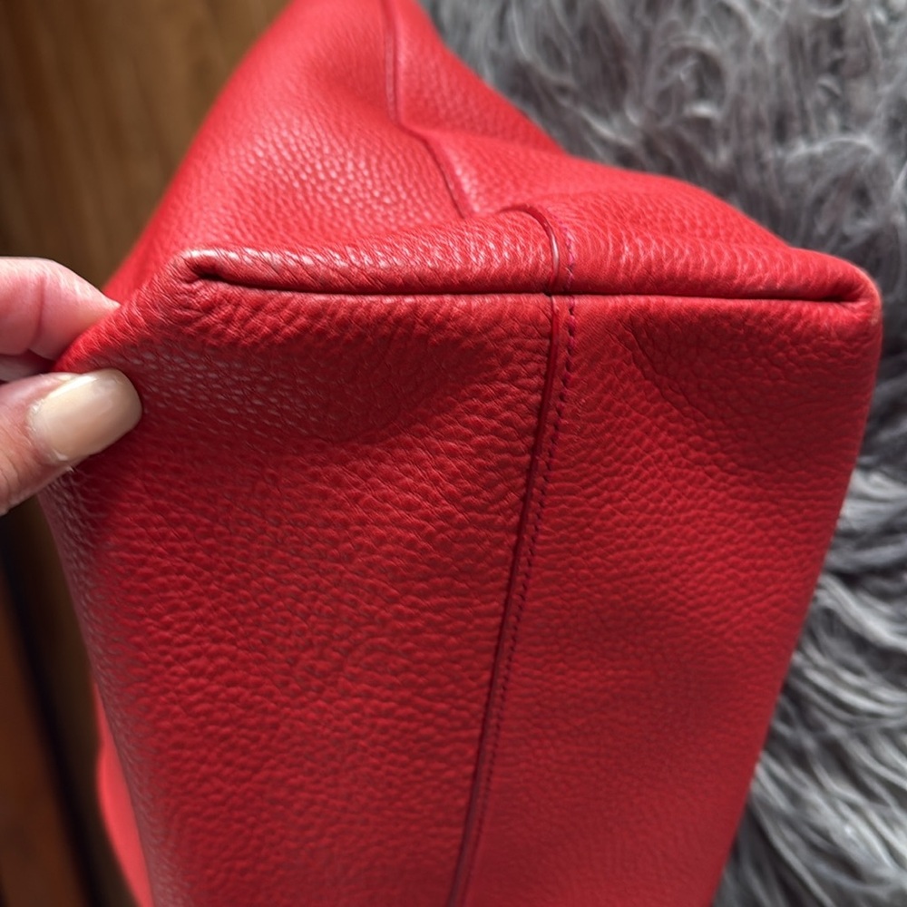 Authentic Prada red leather bag🍒 - Picture 9 of 14